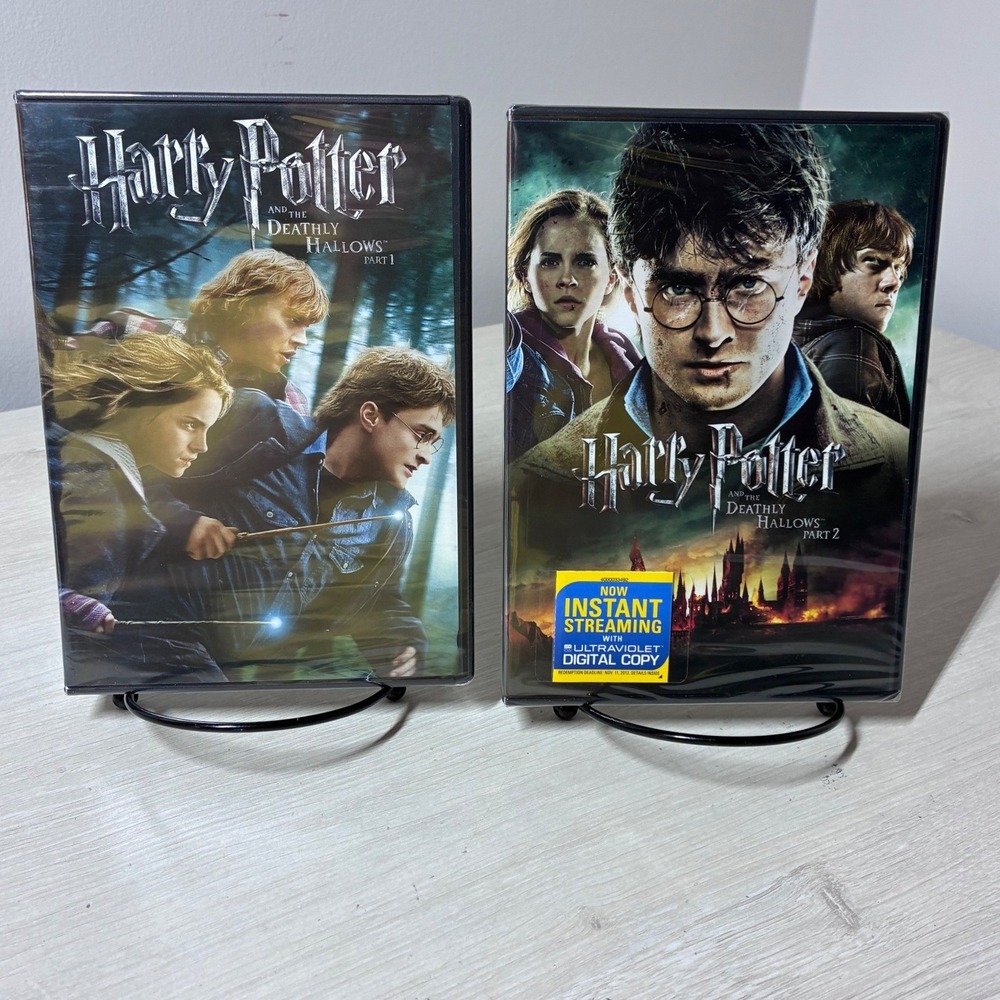 NEW SEALED Harry Potter and the Deathly Hallows Part 1 and 2 DVD Set Warner Bros